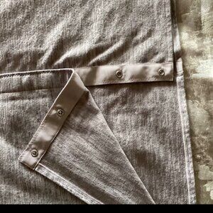 Lululemon Vinyasa Yoga Gray Button Scarf , Shawl, Wrap, One Size (28"x27")